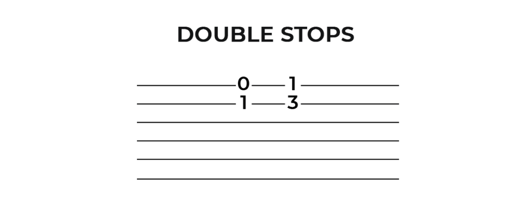 Guitar Tabs Double Stops